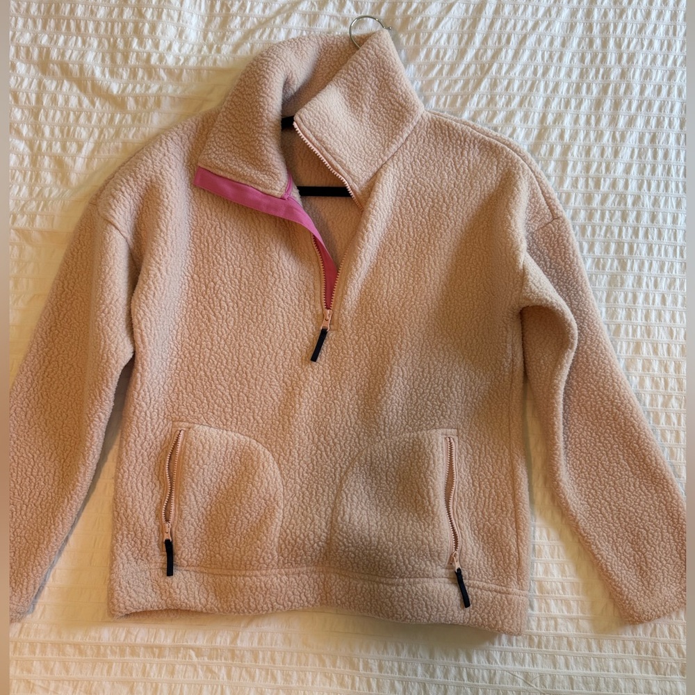 J. Crew Women's Pink Teddy Jacket